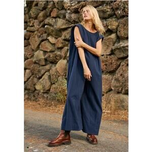 Free People Quinn Cotton Oversized Wide Leg Jumpsuit Size Extra Small